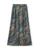 シルクツイル FLOWER RIVERプリント 2タックワイドパンツ
