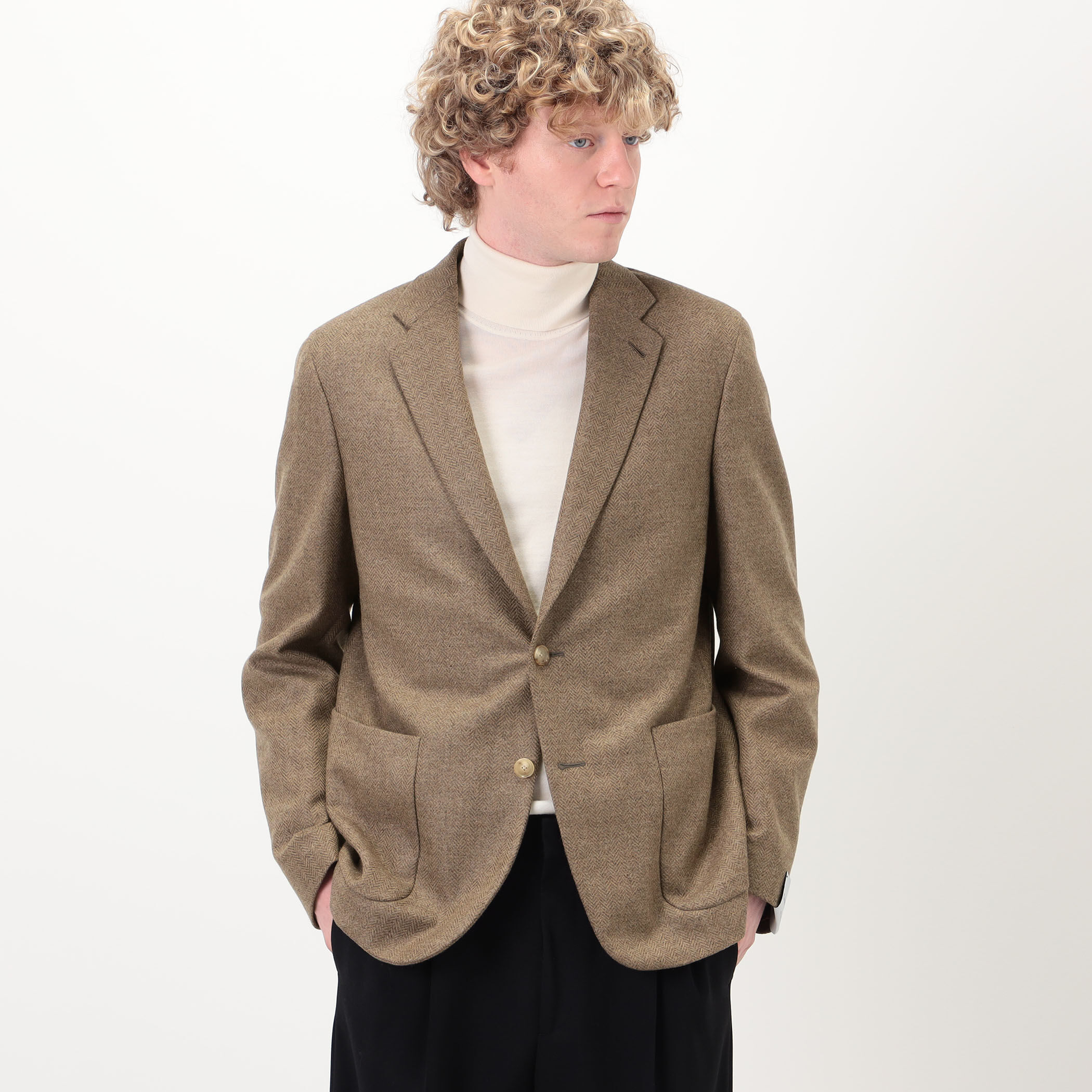 CARUSO ZERO JACKET シングルブレステッド2Bジャケット
