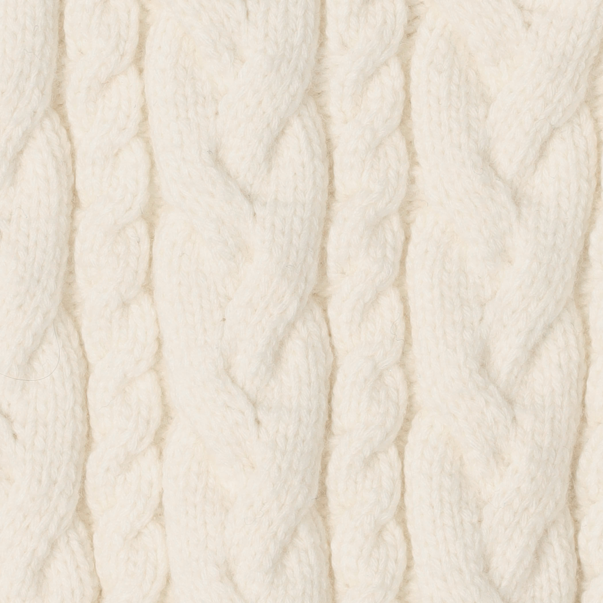 【新品未使用】TOMORROWLAND ホワイト アイボリー ケーブルニット セール】 ウールカシミヤ ケーブルタートルネックニット （ニット