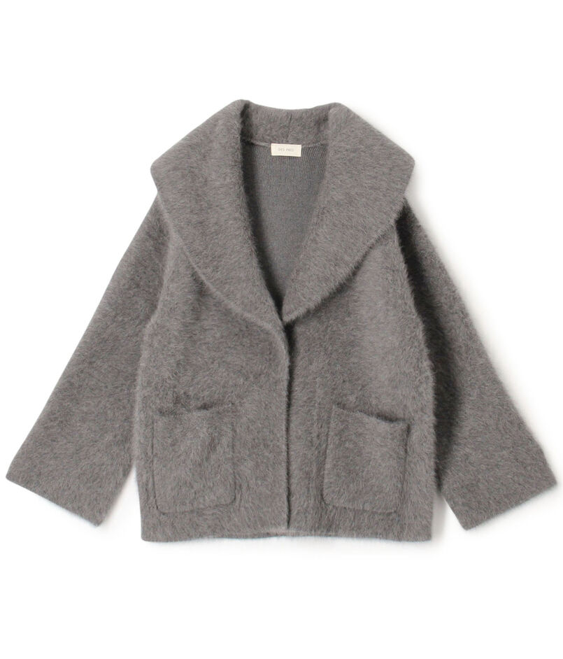 フォックスカシミヤ ショールカラーコート