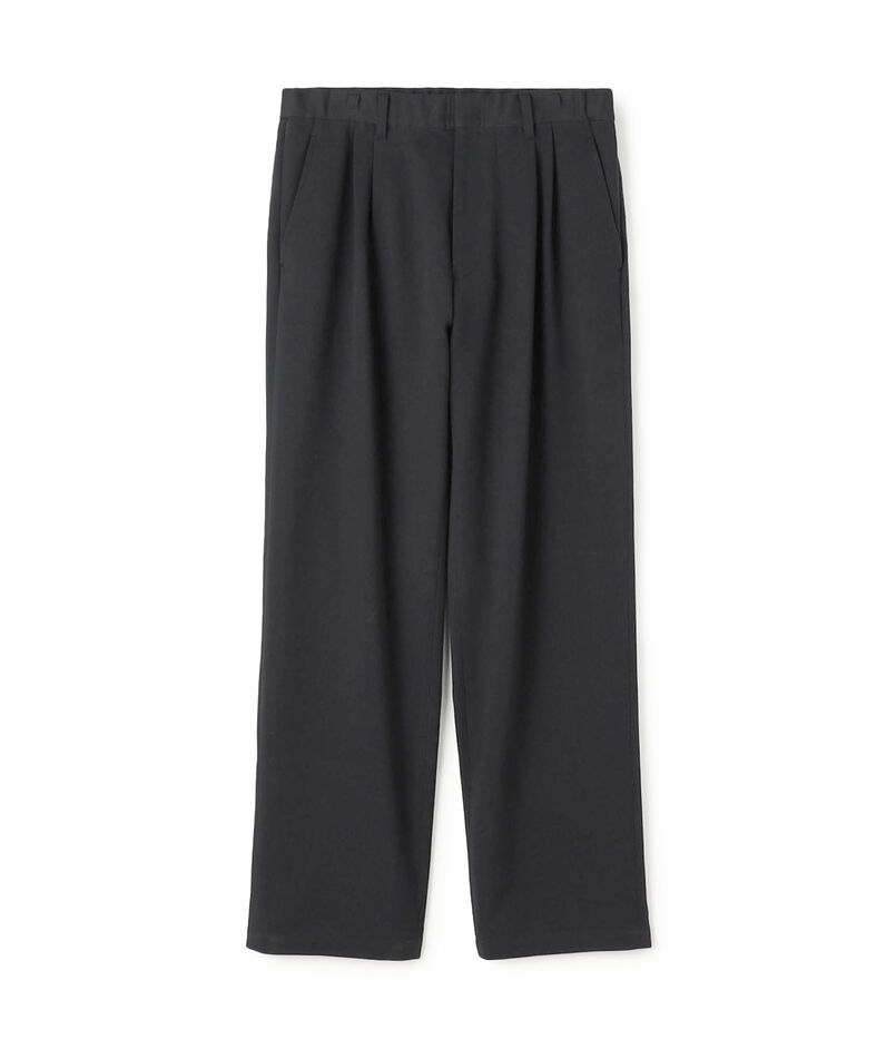 コットンウールギャバジン ツータックイージーパンツ