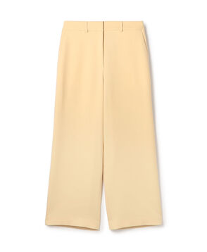 パウダリーストレッチツイル セミワイドパンツ