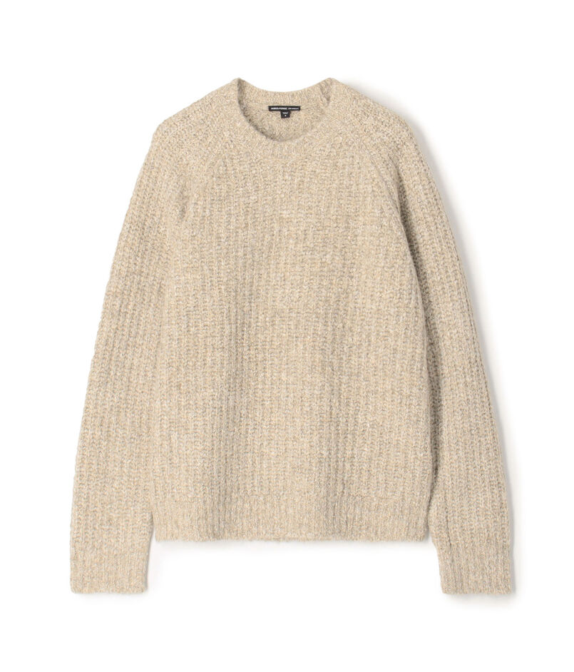 コットンウールブレンド ラグランスリーブプルオーバー MCAW3746