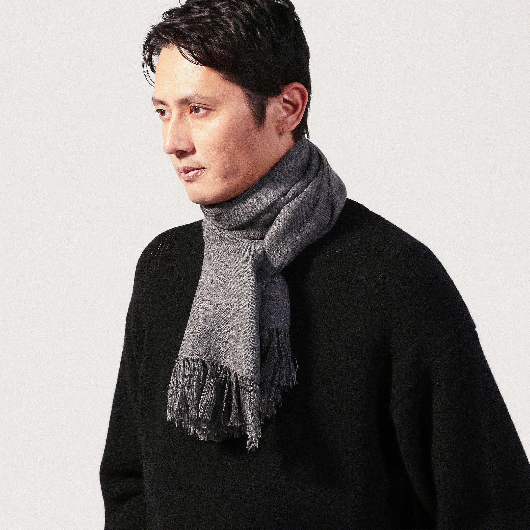 THE INOUE BROTHERS Non Brushed Large Stole アルパカ