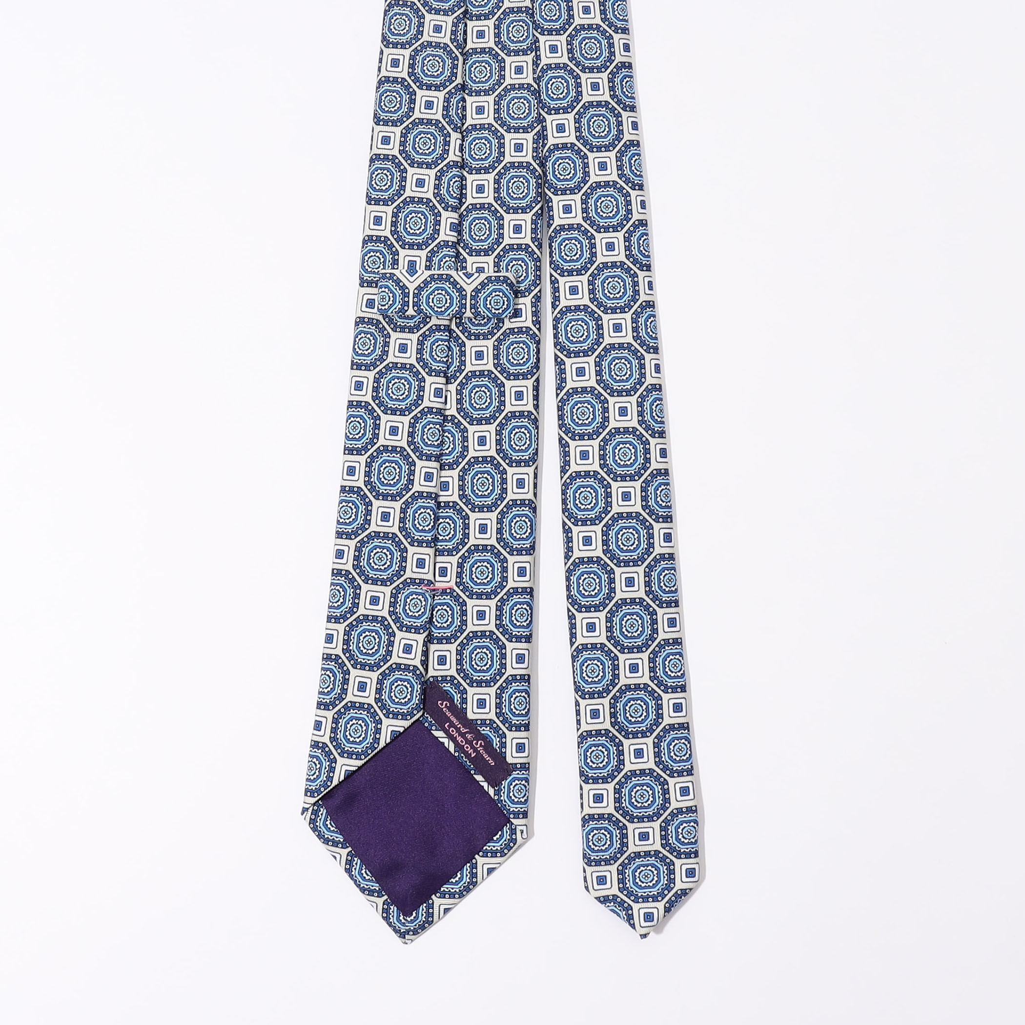 Seaward＆Stearn シルクプリント小紋柄ネクタイ｜トゥモローランド