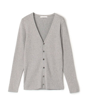 ギザコットンリブ Vネックカーディガン