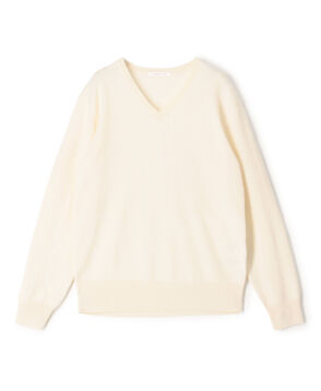 スコットランドカシミヤ Vネックニット