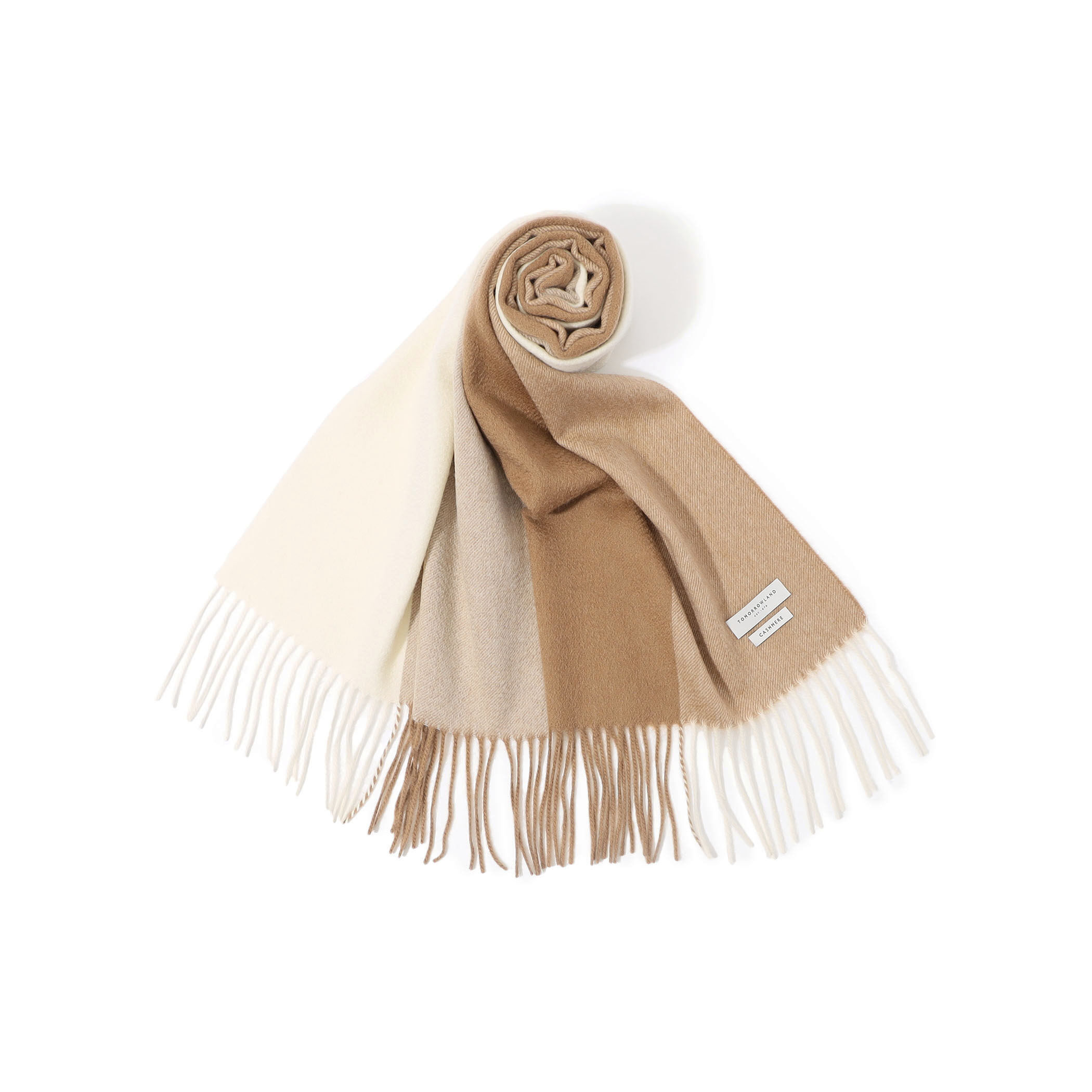 TOMORROWLAND カシミヤ パネルチェックマフラー｜トゥモローランド