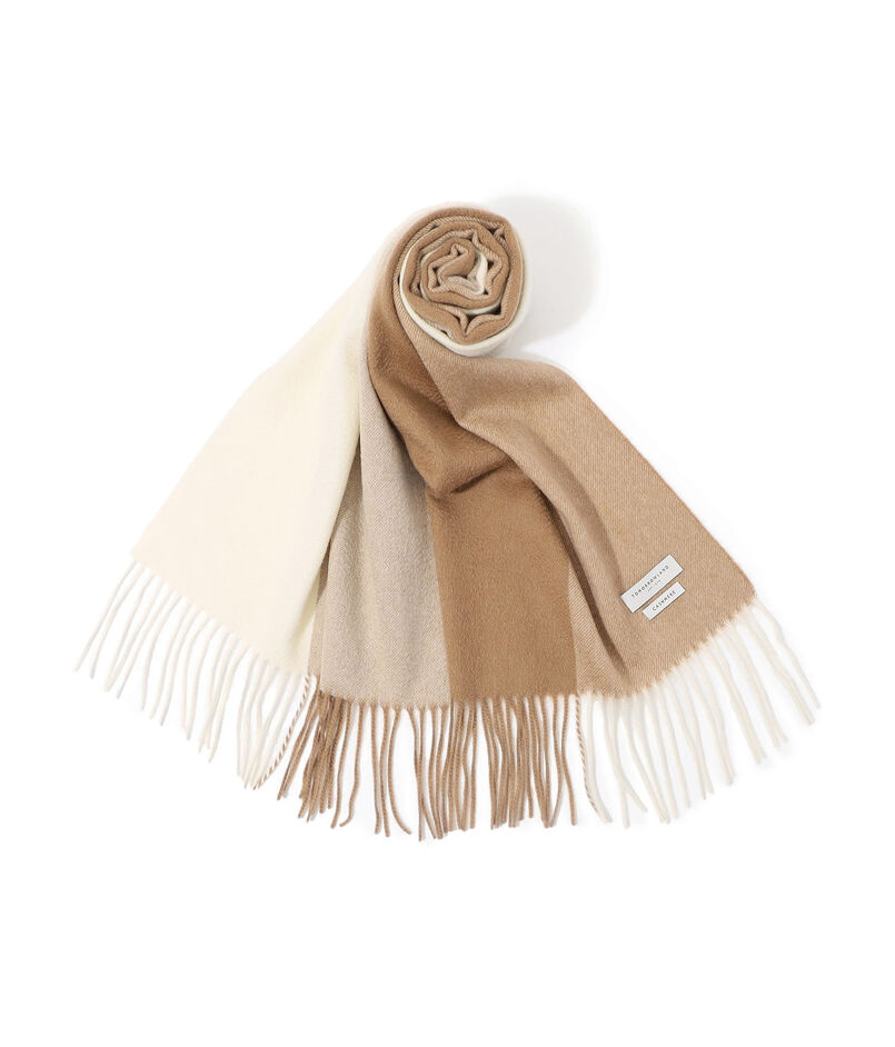 TOMORROWLAND カシミヤ パネルチェックマフラー