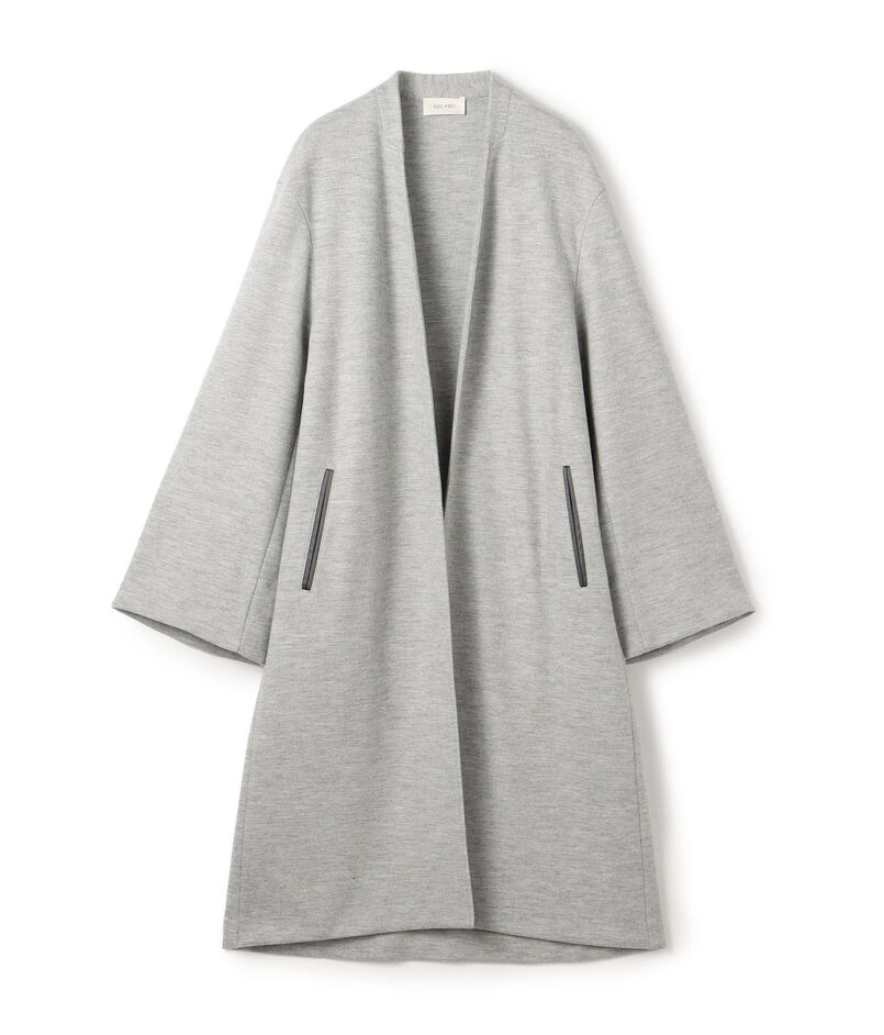 ニットコンビネーション ロングコート