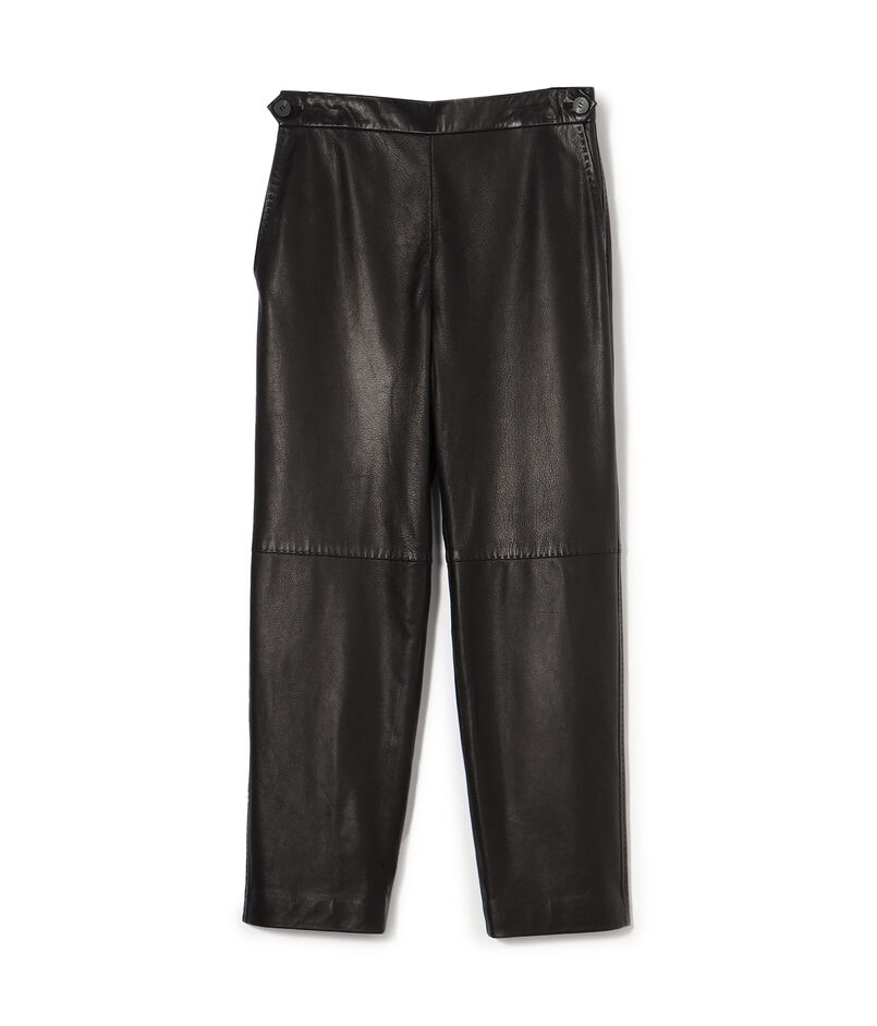 ゴートレザー テーパードパンツ