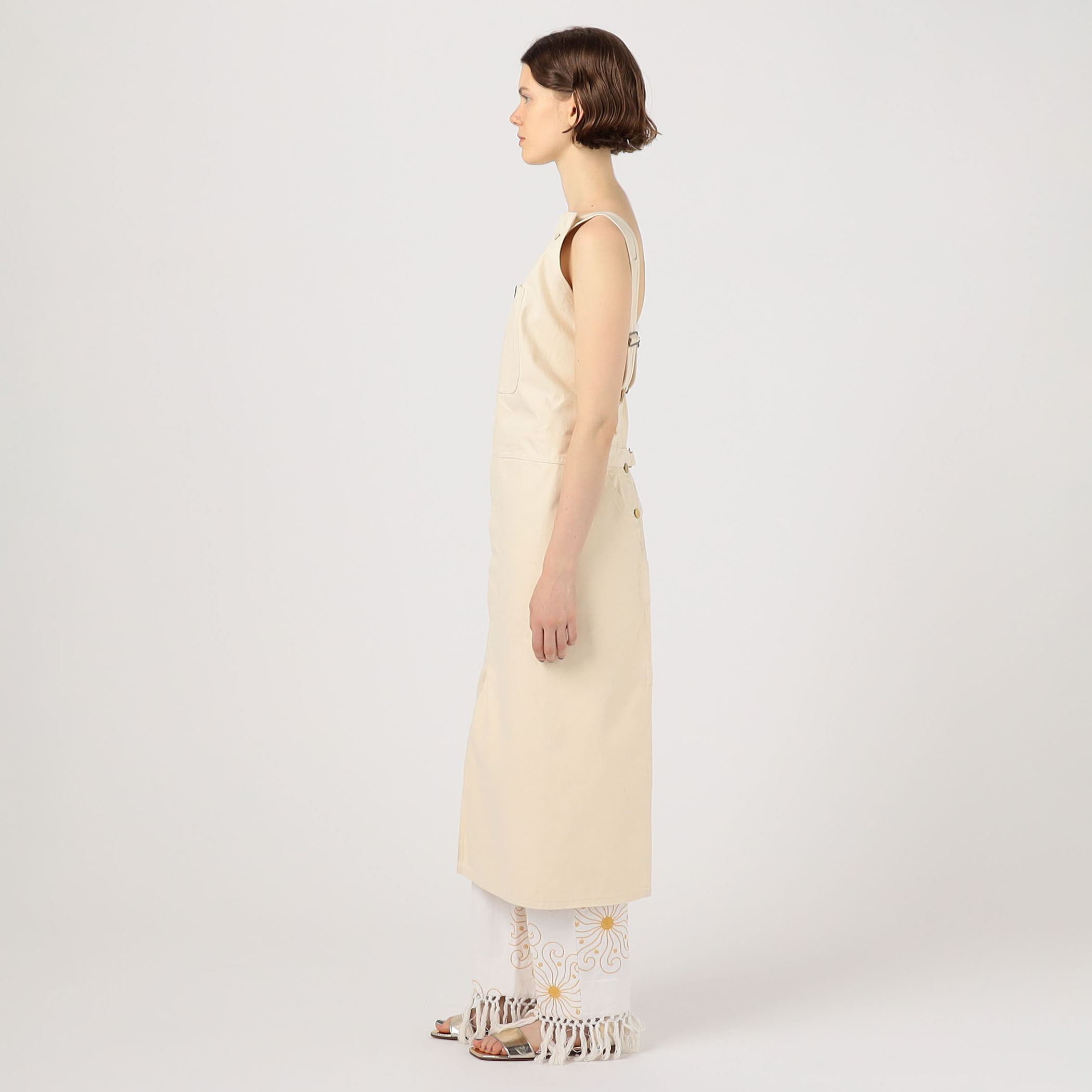 FUMIKA_UCHIDA DENIM OVERALL APRON｜トゥモローランド 公式通販