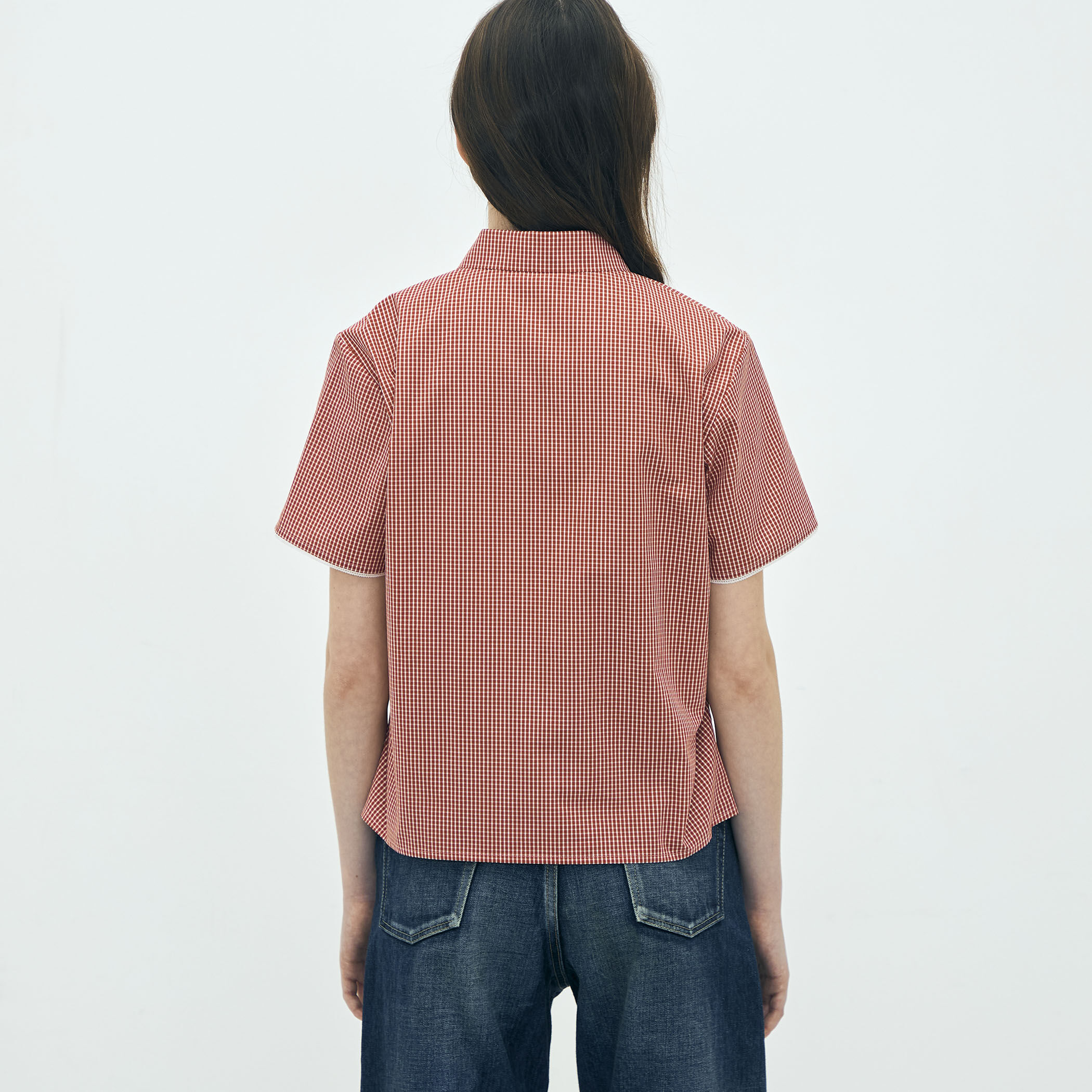edition pourell コットン ギンガムチェックシャツ｜トゥモローランド