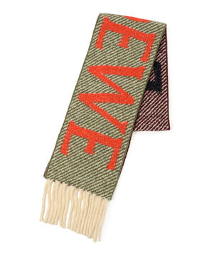 LOEWE アルパカウール ロゴスカーフ