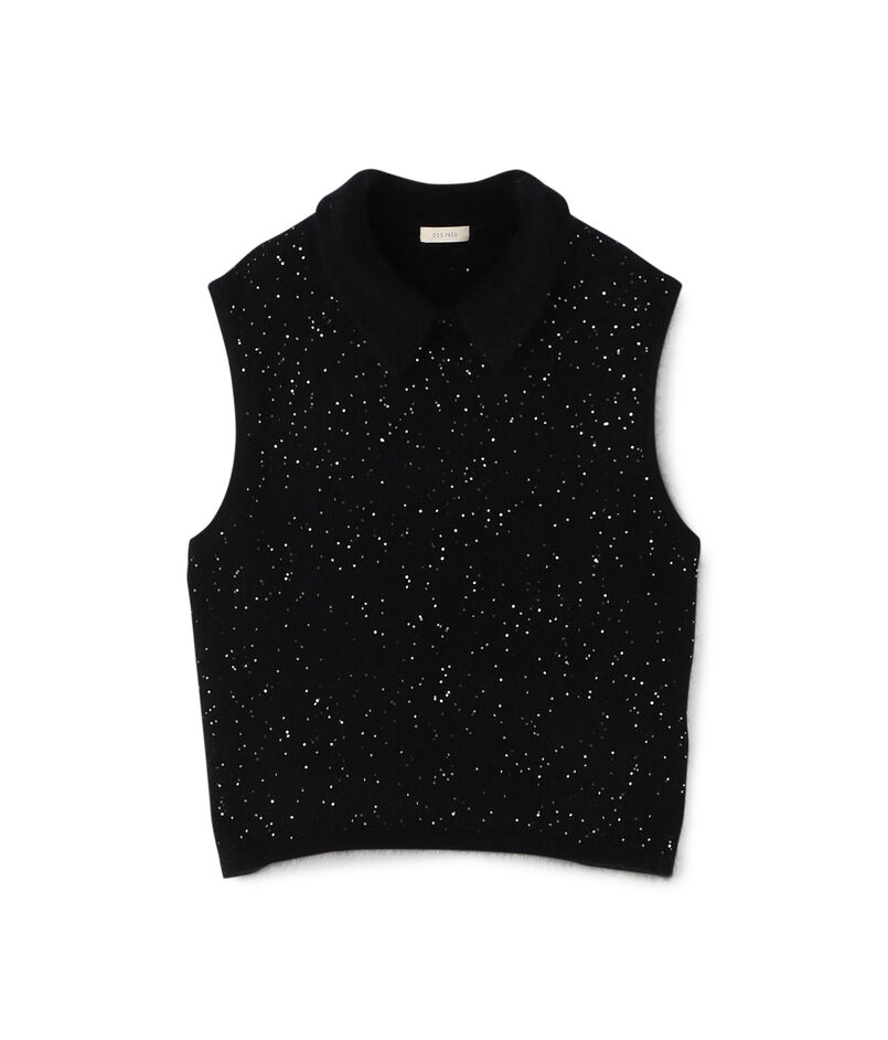 【WEB先行予約】フォックスカシミヤ スリーブレスプルオーバー