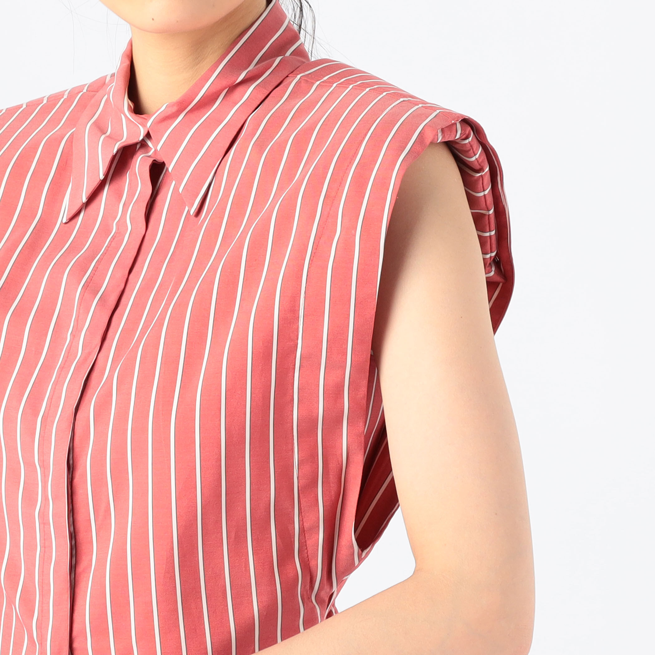 ISABEL MARANT / イザベルマラン | SOTALKI Shirt シルク ストライプシャツ | 40 | ベージュ/レッド | レディース Isabel Marant - ISABEL MARANT / イザベルマラン | SOTALKI
