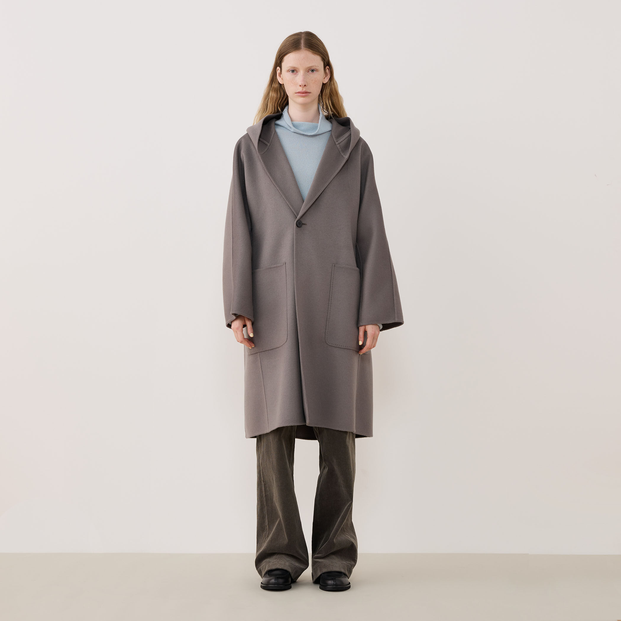 ダブルフェイス ドルマンスリーブフーデッドコート｜トゥモローランド