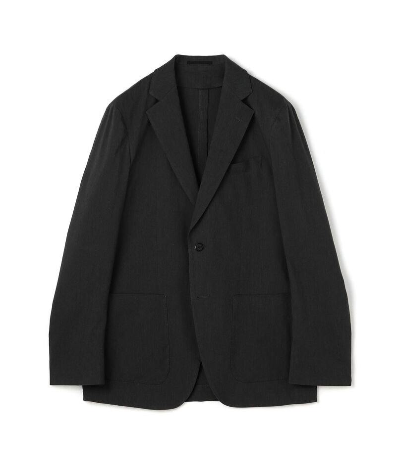 ビスコースリネンコットン シングルブレステッド2Bジャケット