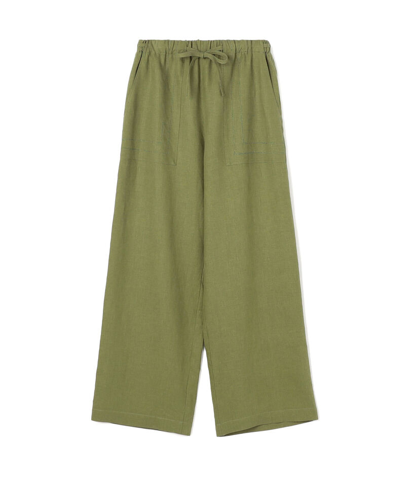 【一部WEB先行予約】フレンチリネン イージーストレートパンツ
