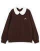 SHUSHU/TONG Doll Collar Oversized Sweatshirt