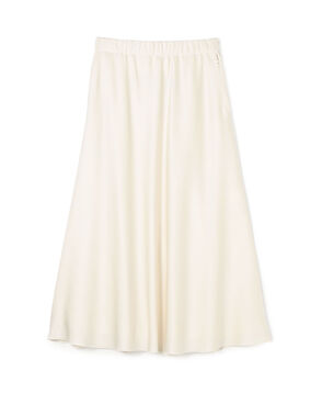 サテンジョーゼット セミマーメイドスカート