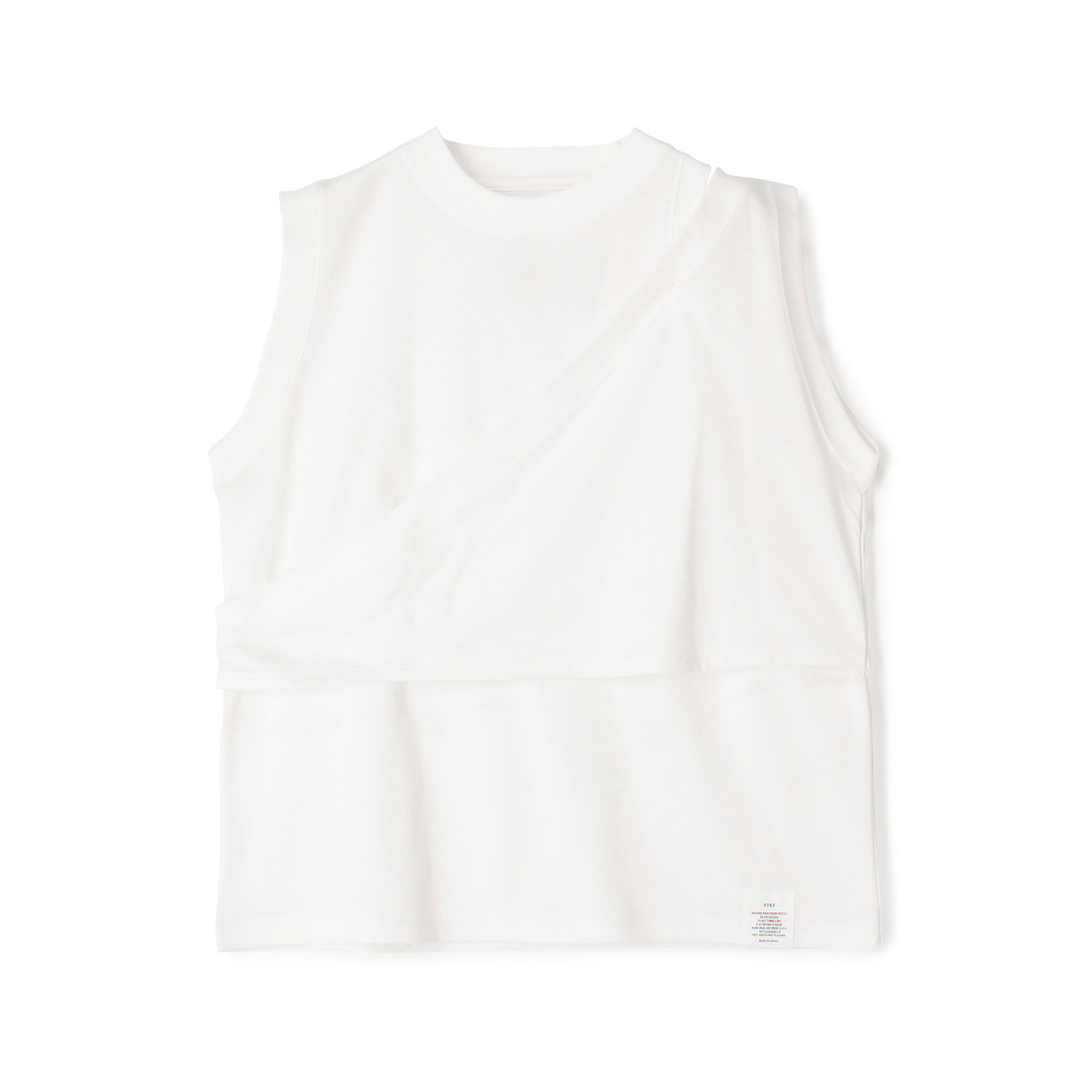HYKE DOUBLE SHOULDER TEE｜トゥモローランド 公式通販