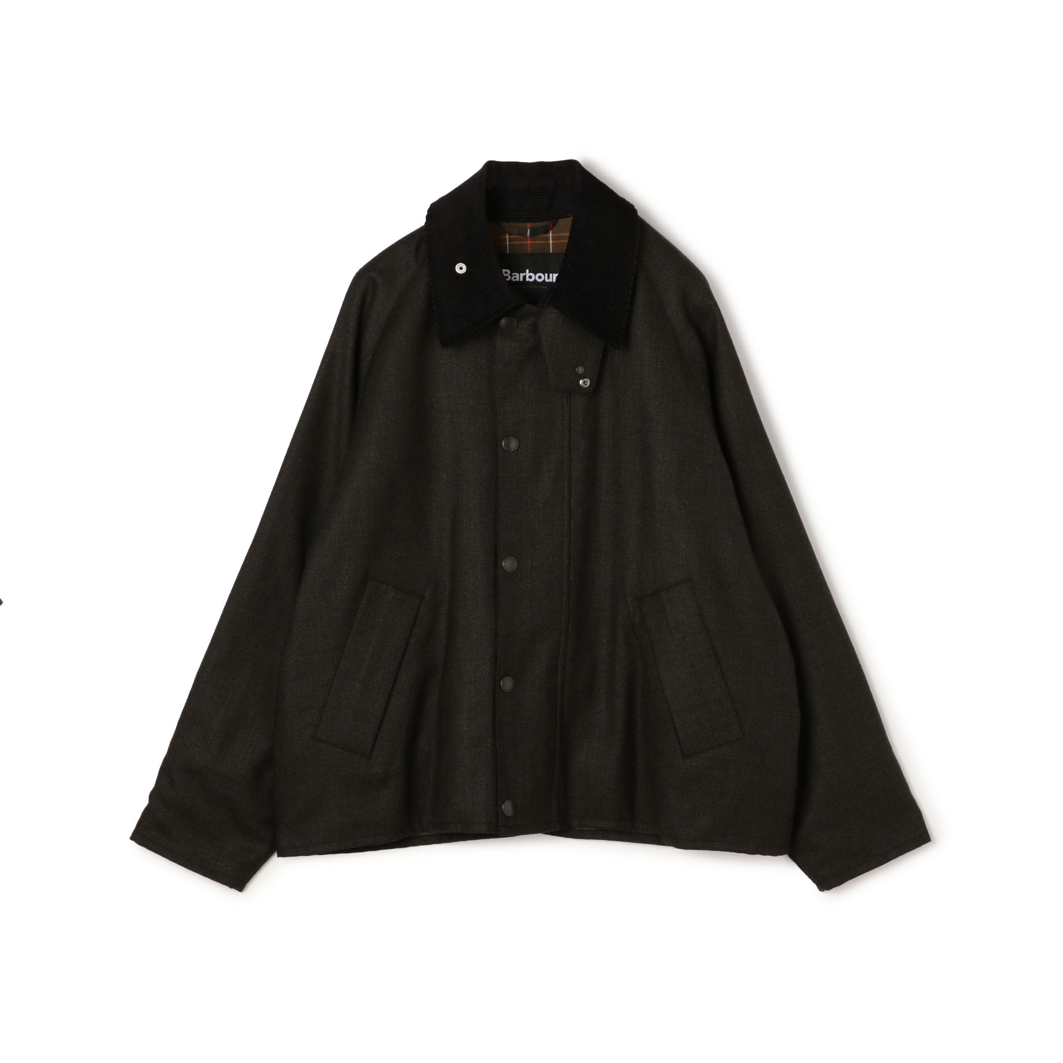 別注】Barbour TRASPORT ウールブルゾン DORMEIUL｜トゥモローランド