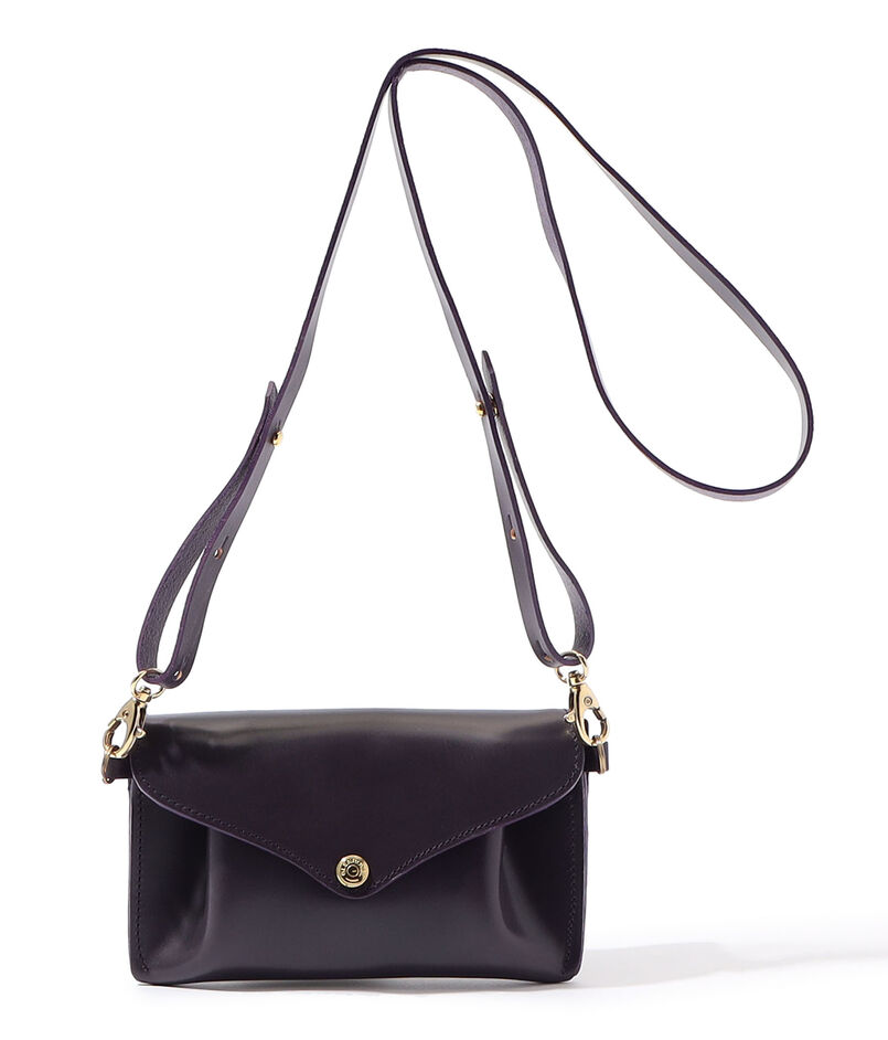 GLENROYAL ブライドルレザー ショルダーミニバッグ