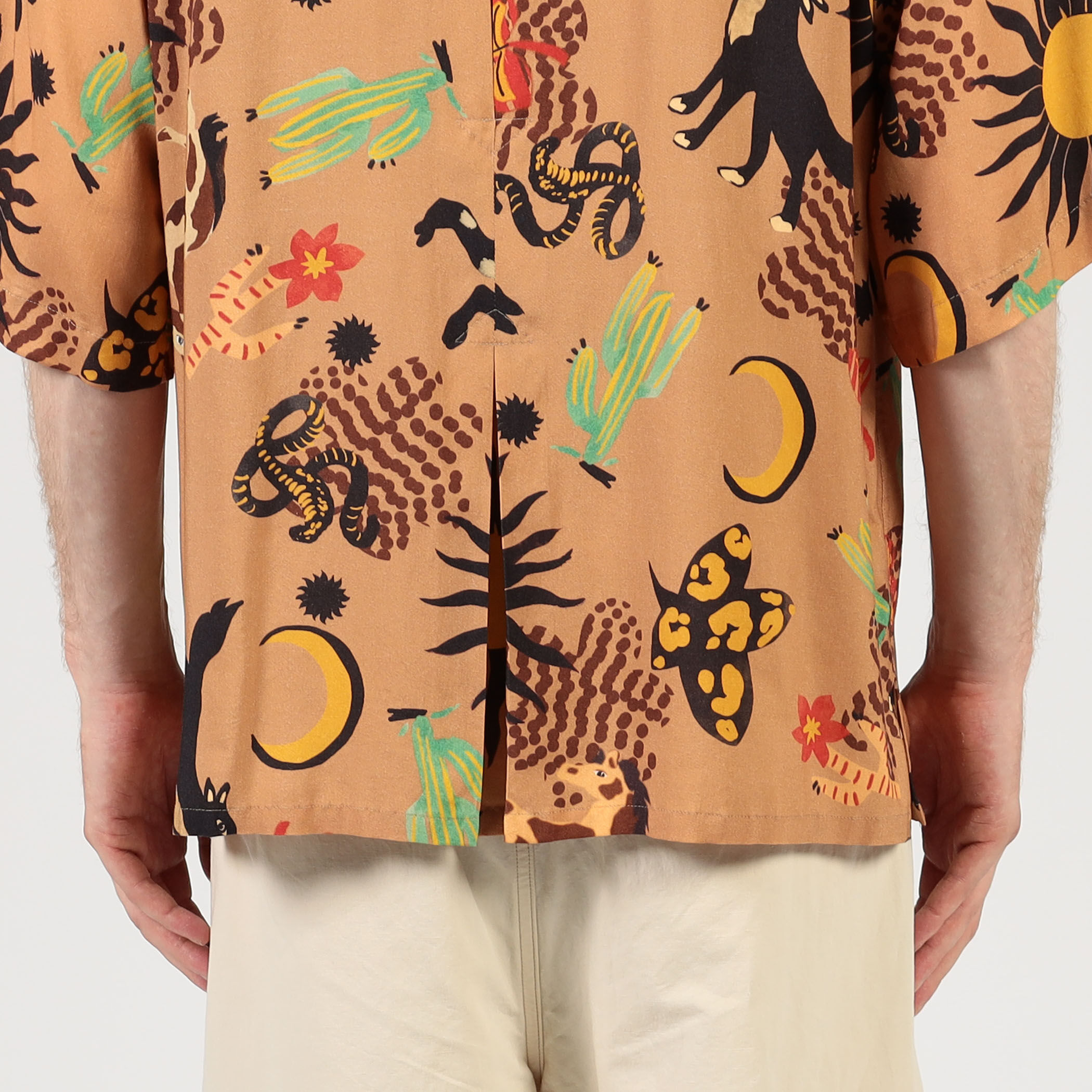 別注】m's braque ポリエステル オープンカラー ハーフスリーブシャツ