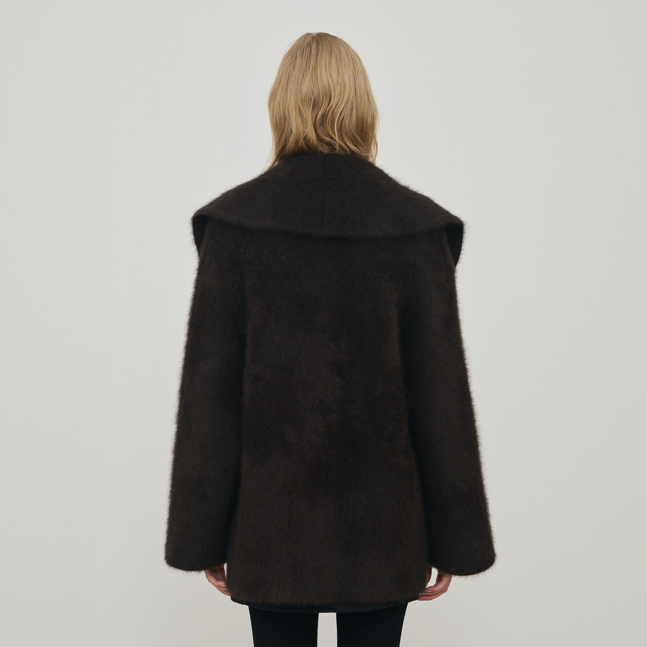 フォックスカシミヤ ショールカラーコート｜トゥモローランド 公式通販