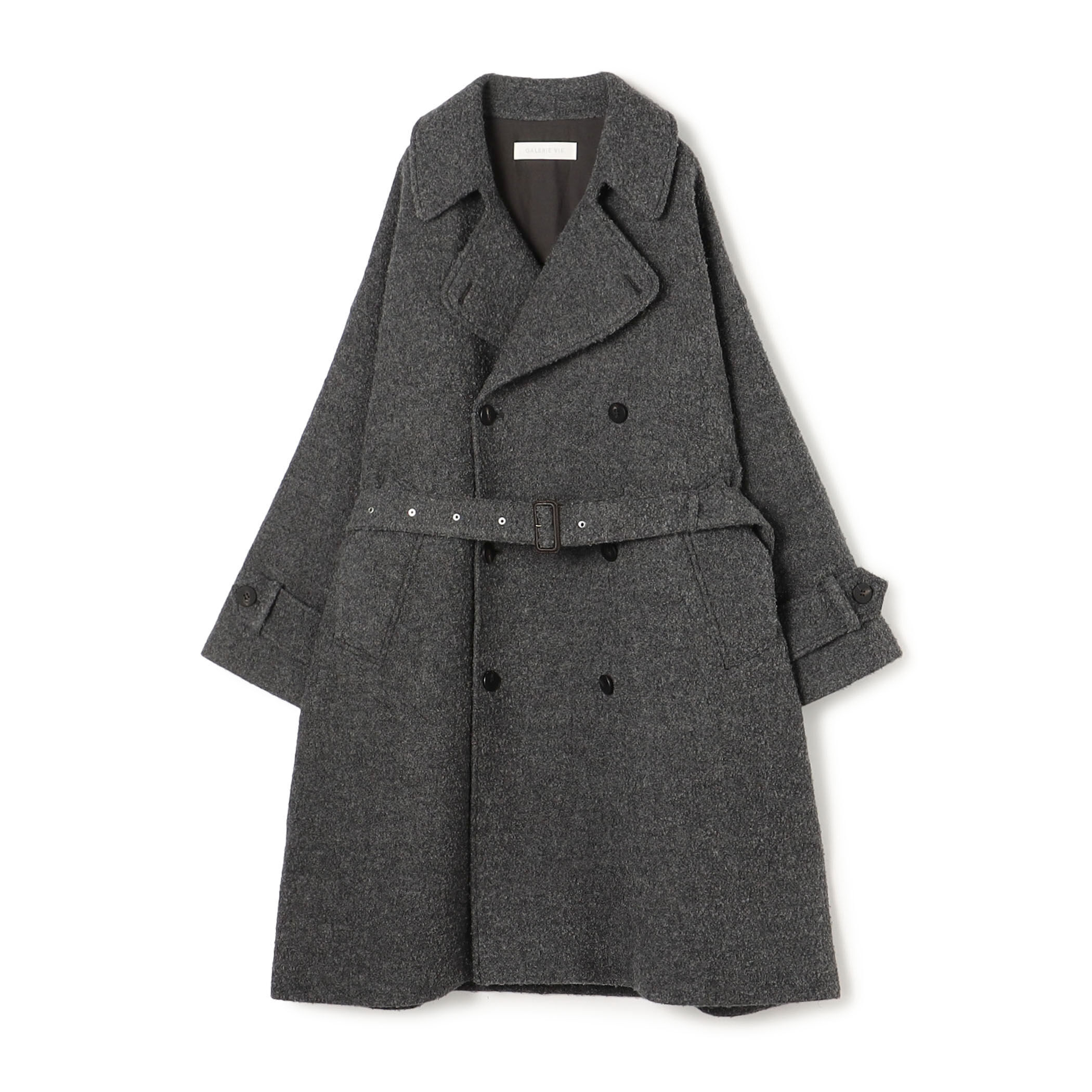 エアブークレーウール ボリュームトレンチコート｜トゥモローランド