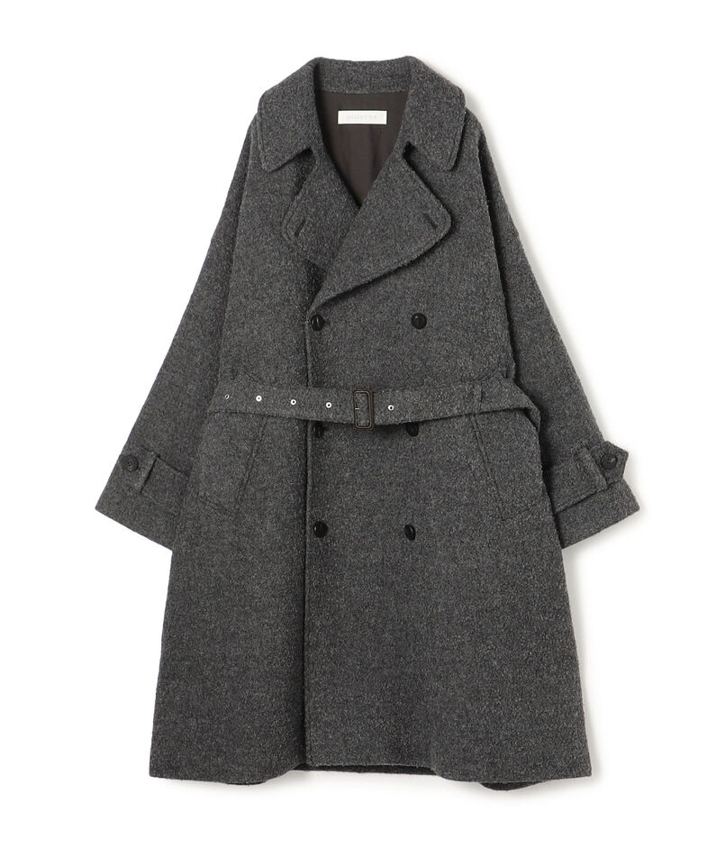 エアブークレーウール ボリュームトレンチコート