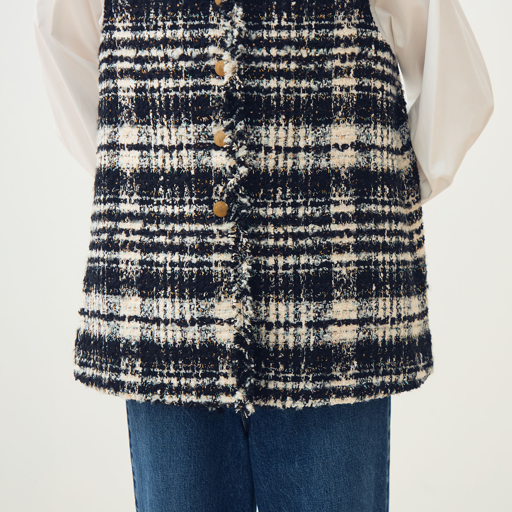 オーロラグレンチェック Vカラージレ｜トゥモローランド 公式通販