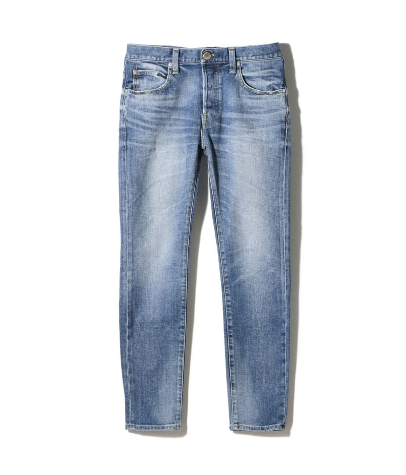 【別注】RED CARD×BLUE WORK ストレッチデニム 5ポケットスキニーパンツ