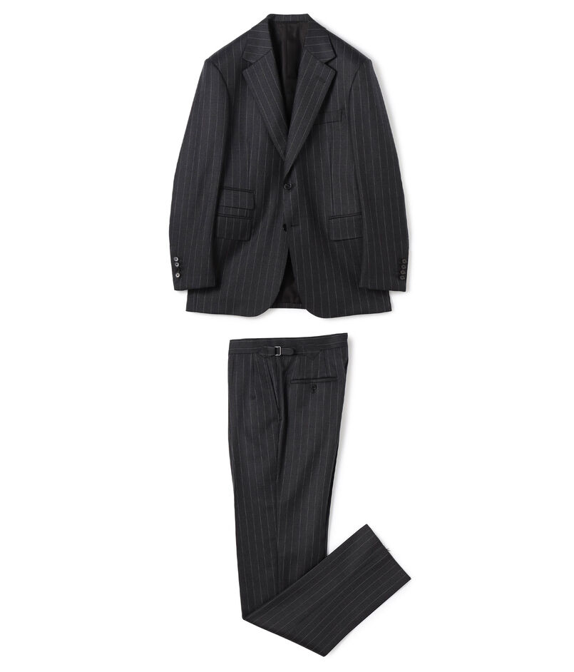 ウール シングルブレステッド2Bスーツ ISLAND FLEECE E.Zegna