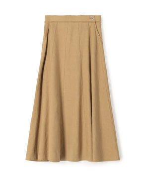 ■リブコンビフレンチリネン Aラインマキシスカート