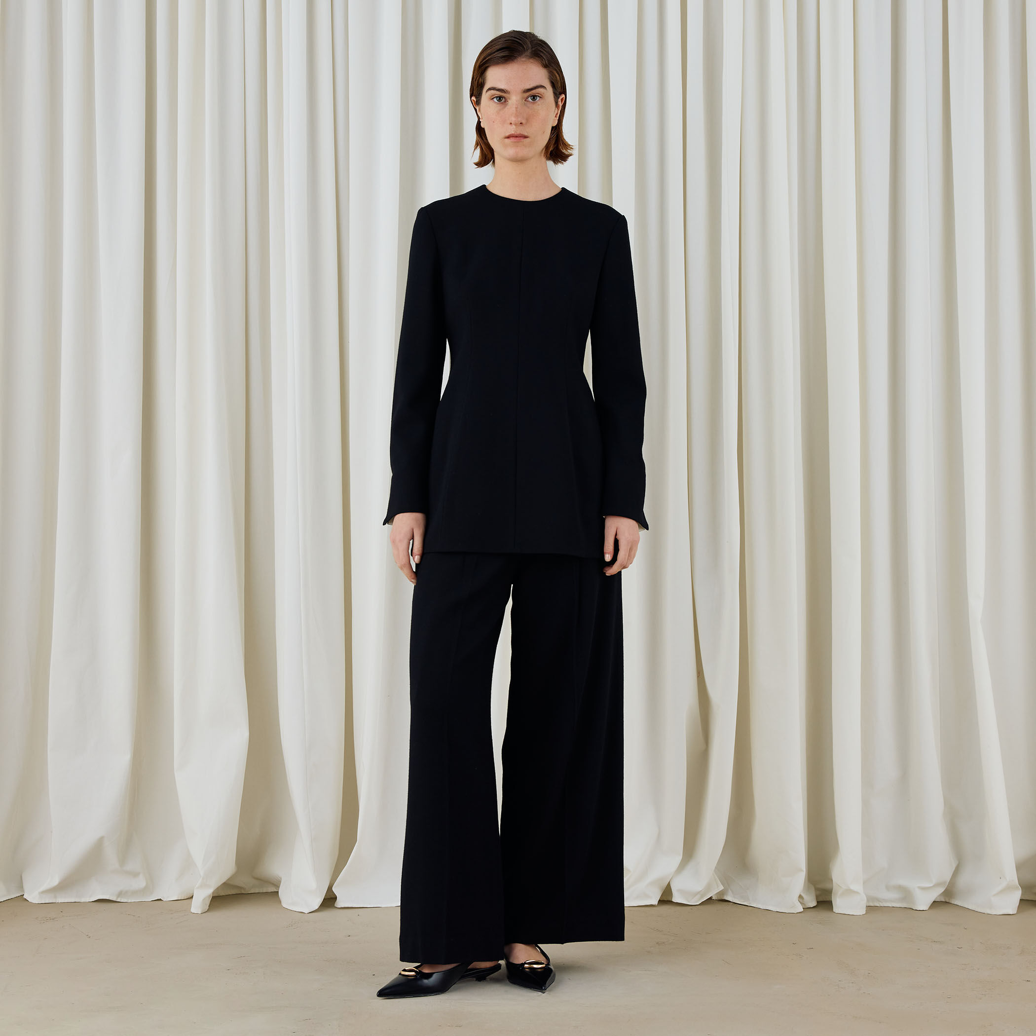 ウールジョーゼット プルオーバーブラウス｜トゥモローランド 公式通販