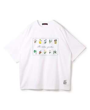 CABaN スビンコットン GREEN SHOWERプリントTシャツ