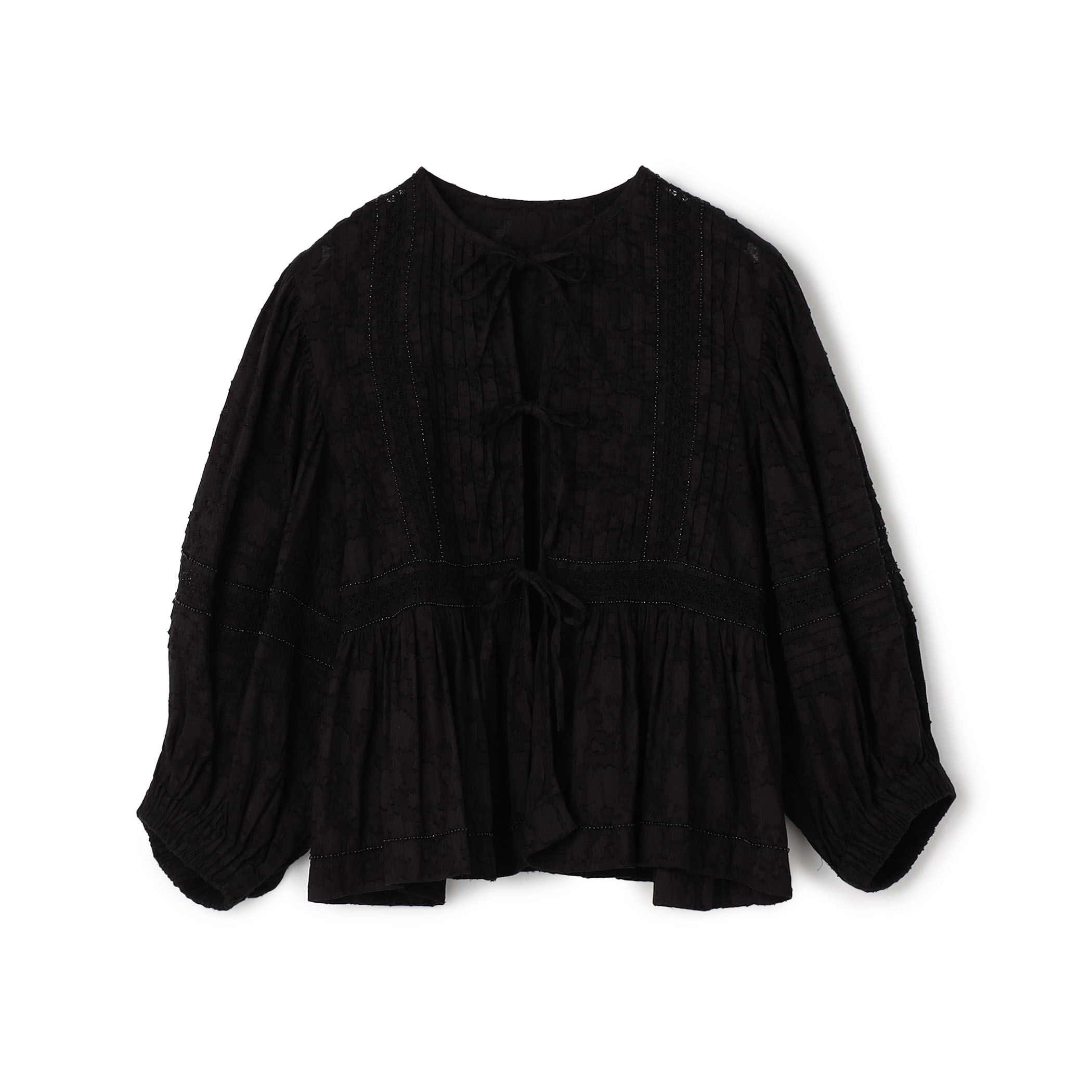 コットンカットジャカード 2-wayブラウス｜トゥモローランド 公式通販