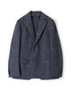 ウールシルクリネン シングルブレステッド3Bジャケット