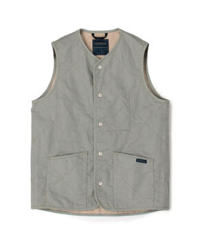 LAVENHAM UNWADDED THORNHAM リネンコットン キルティングベスト