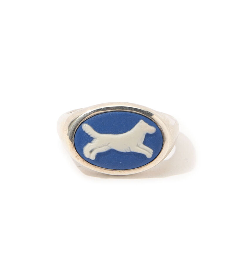 FERIAN oval ring PortlandBlue WhiteLeapin