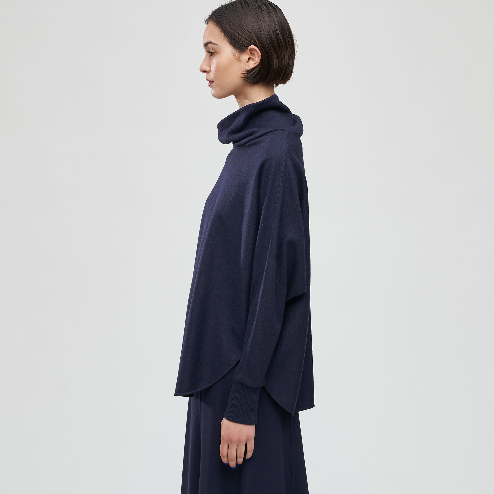 ニットコンビネーション ハイネックプルオーバー ニットコンビネーション ハイネックプルオーバー （カットソー