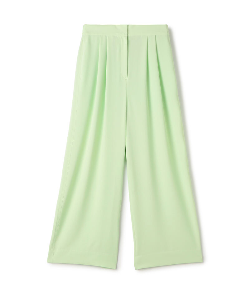 サンディジョーゼット タックワイドパンツ