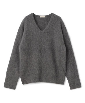 【WEB先行予約】フォックスカシミヤ Vネックプルオーバー