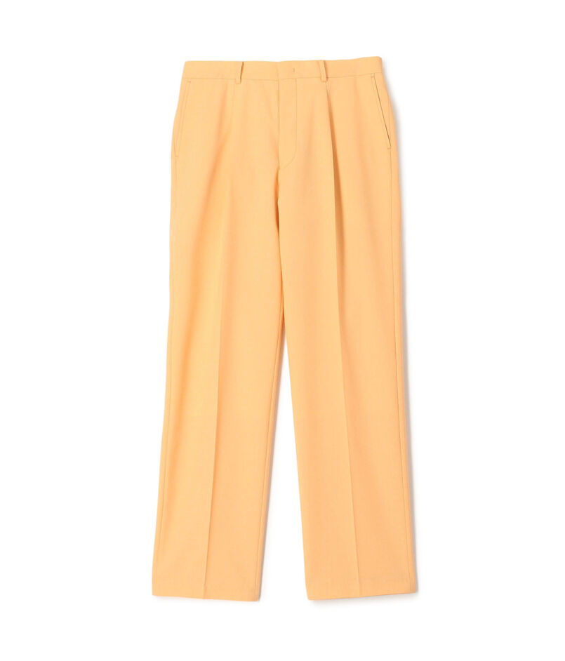 ポリエステルウール アウト1プリーツストレートスラックス CHAPLIN