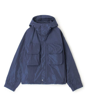 メモリータフタ フーデッドブルゾン