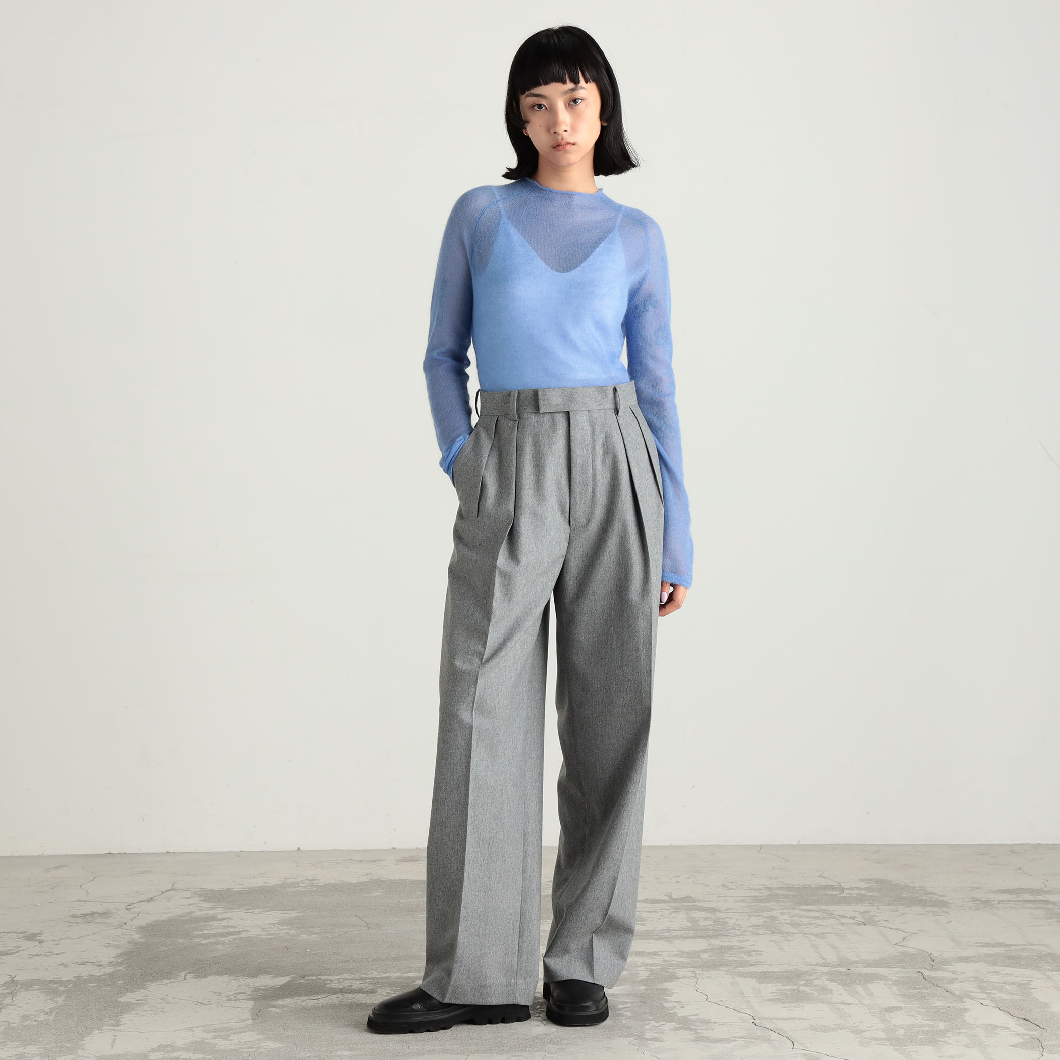○キッドモヘヤモックネックプルオーバー｜トゥモローランド