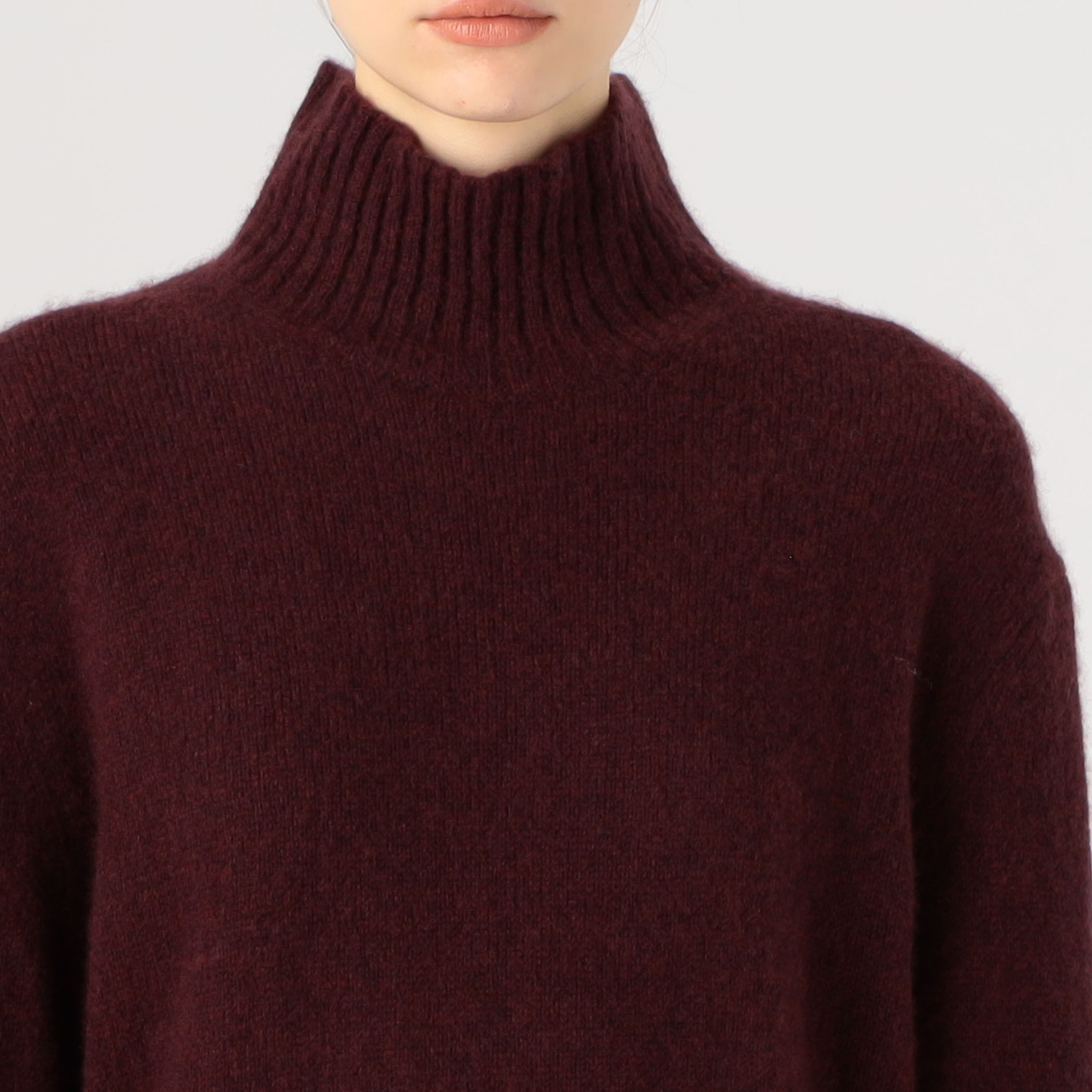 cash&barba モンゴリアンカシミヤタートルネック ボルドー色 size3 cash&barba モンゴリアンカシミヤタートルネック ボルドー色 size3