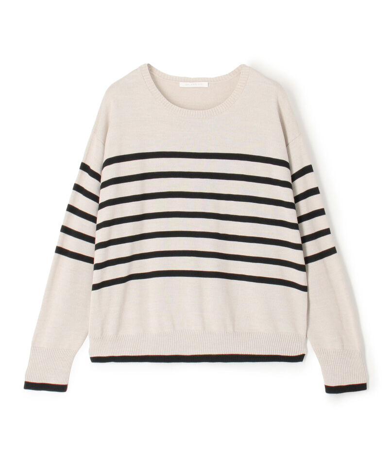 ウーステッドウール クルーネックプルオーバー